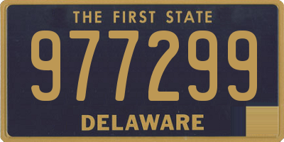 DE license plate 977299