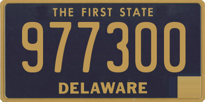 DE license plate 977300