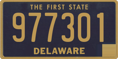 DE license plate 977301