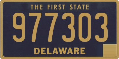 DE license plate 977303