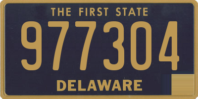 DE license plate 977304