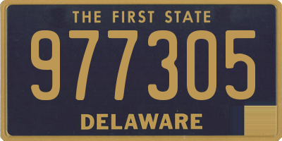 DE license plate 977305