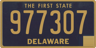 DE license plate 977307