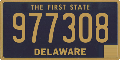 DE license plate 977308