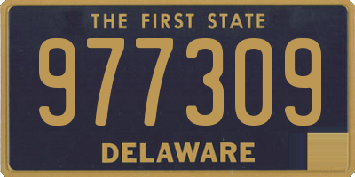 DE license plate 977309