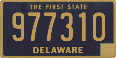 DE license plate 977310