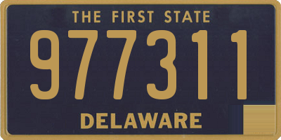 DE license plate 977311