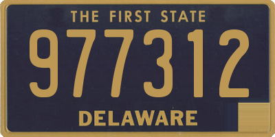 DE license plate 977312