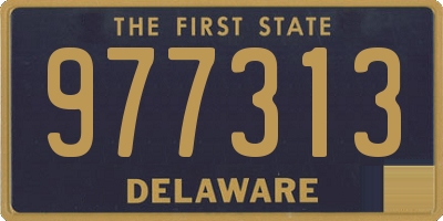 DE license plate 977313