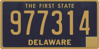 DE license plate 977314