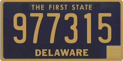 DE license plate 977315