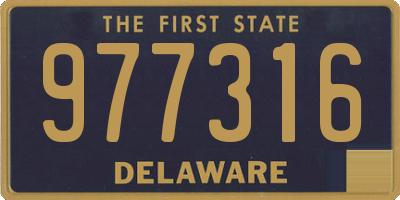 DE license plate 977316