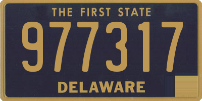 DE license plate 977317