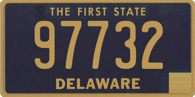 DE license plate 97732