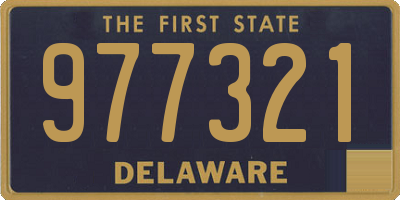 DE license plate 977321