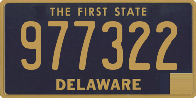 DE license plate 977322