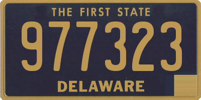 DE license plate 977323