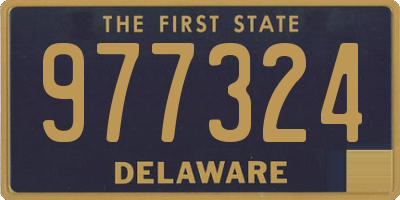 DE license plate 977324