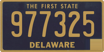 DE license plate 977325