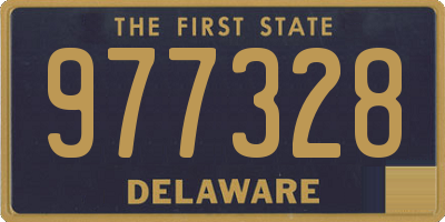 DE license plate 977328