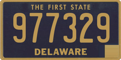 DE license plate 977329