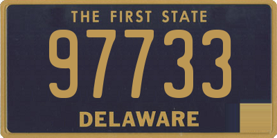 DE license plate 97733