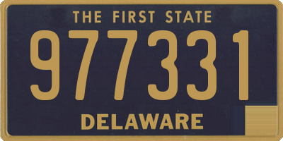 DE license plate 977331