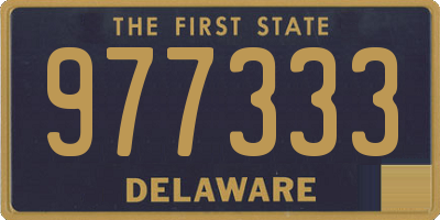 DE license plate 977333