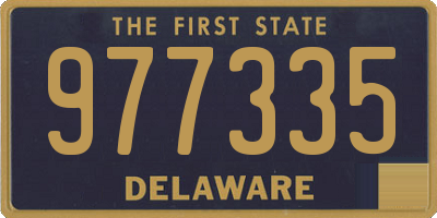 DE license plate 977335