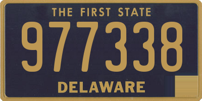 DE license plate 977338