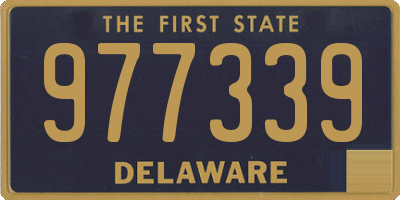 DE license plate 977339