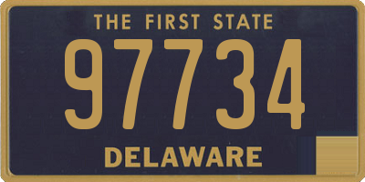 DE license plate 97734