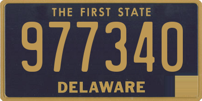 DE license plate 977340