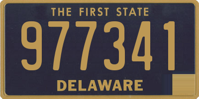 DE license plate 977341