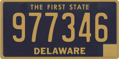 DE license plate 977346