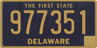 DE license plate 977351