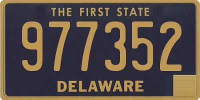 DE license plate 977352