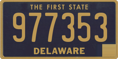 DE license plate 977353