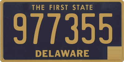 DE license plate 977355