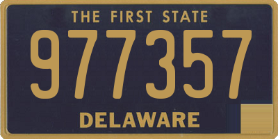 DE license plate 977357