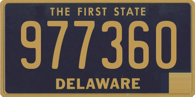 DE license plate 977360