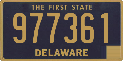 DE license plate 977361