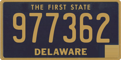 DE license plate 977362