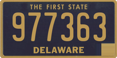 DE license plate 977363