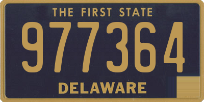 DE license plate 977364
