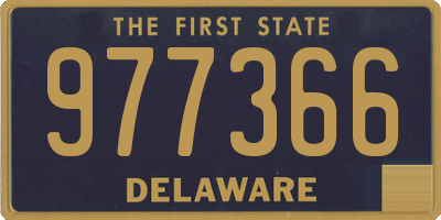 DE license plate 977366