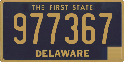 DE license plate 977367