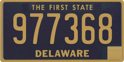 DE license plate 977368