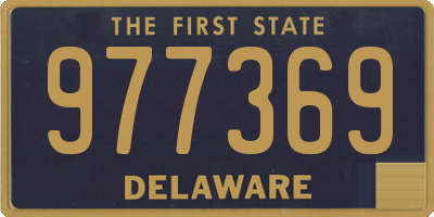 DE license plate 977369