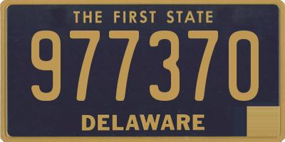 DE license plate 977370